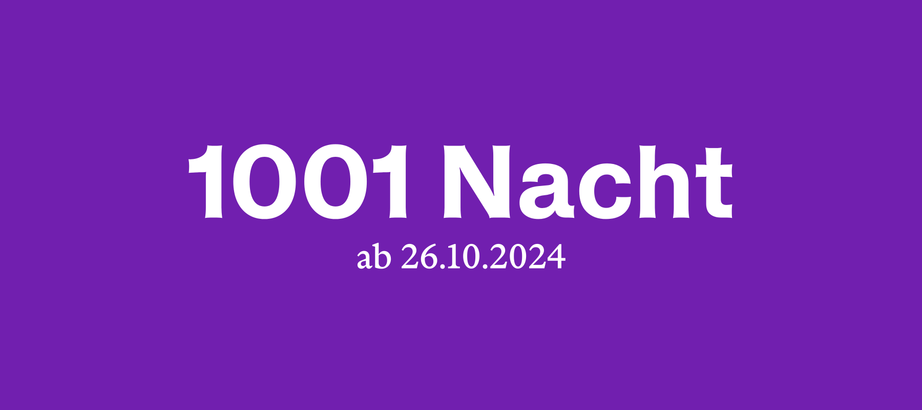 1001 Nacht